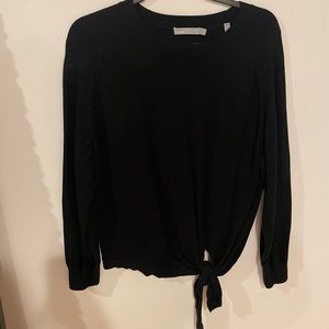 VINCE Black Tie Sweater Small